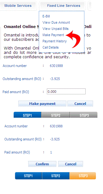 How to pay omantel bill online