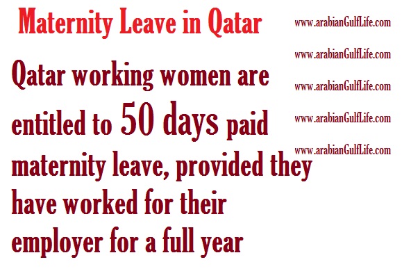 maternity leave in Qatar labor law