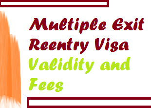 multiple exit reentry visa validity
