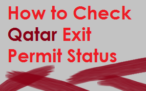 qatar exit permit inquiry online