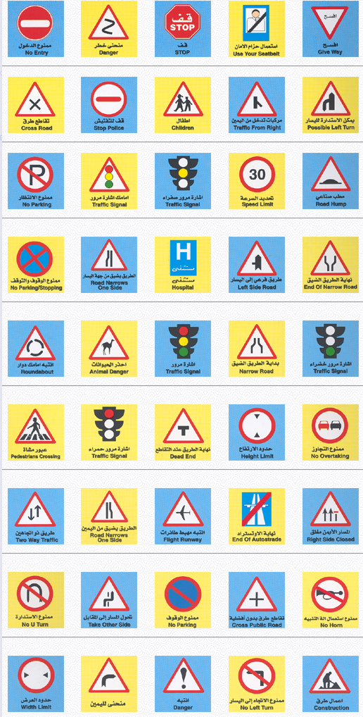 Traffic Signs Chart Pdf